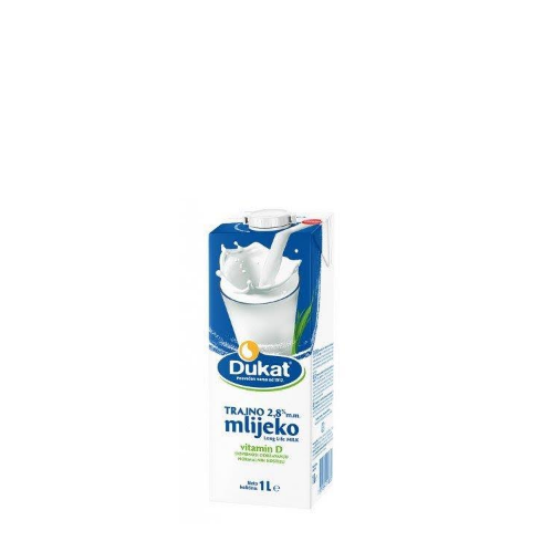 Mlijeko trajno 1L 2,8% mm mpc 02.05.= 0,95€