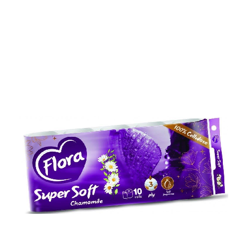 WC PAPIR FLORA KAMILICA 10 ROLA 3 SLOJA