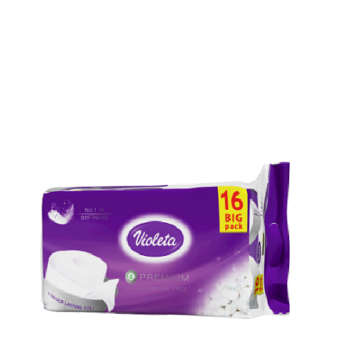 WC PAPIR VIOLETA 3 sloja  16 rola