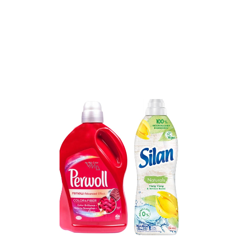 PERWOL COLOR 54pranja  + SILAN NATURAL 35 pranja